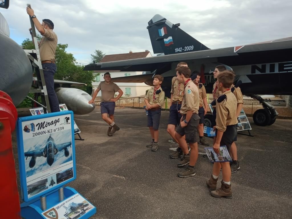 29 juillet 2022 passage et visite de scouts de France